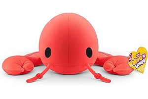Hug-A-Lumps Lobster Lenny by ZURU, Medium, 3.3 lbs, Cuddly Squishy Weighted Plush, Sleeping Pillow Plush, Stuffed Animal (Lobster)