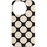 Polka Dot White and Black Case for iPhone 14 Pro