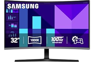 Samsung 32-inch S3 (S39GD) FHD 100Hz Curved Monitor, Game Mode, Eye Saver Mode, Multiple Connectivity with HDMI Port, Built-In Speakers, LS32D396GANXZA, 2025