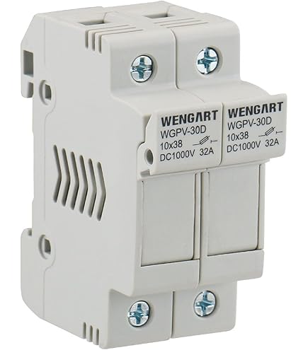 Porte-fusible Solaire/photovoltaïque ST15-32D - 1500VDC 32A 1 Pôle - Montage Rail DIN 35mm - Indicateur Fusible Grillé
