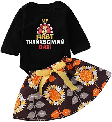infant baby girl thanksgiving outfit