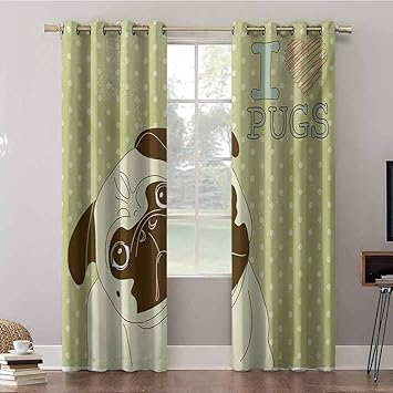 Aishare Store - Cortinas de dormitorio, 42 x 84 cm de ancho con