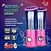 SoundSOUL Dancing Water Speakers LED Speakers Water Fountain Speakers Mini Misic Amplifier(6 Colored LED Lights) - Pink
