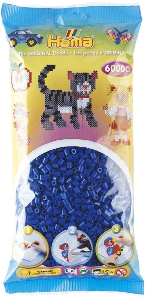 Malte Haaning Plastic A/S Hama Fuse Beads (6000-Piece, Blue)