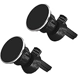 TALK WORKS Air Vent Magnetic Phone Car Mount (2 Pack) 360 Rotation Cell Phone Holder Magnet - Compatible with Apple iPhone 11