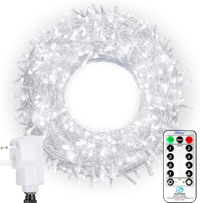 LED Outdoor String Lights,Ollny 800 LEDs 100m Fairy String Lights for