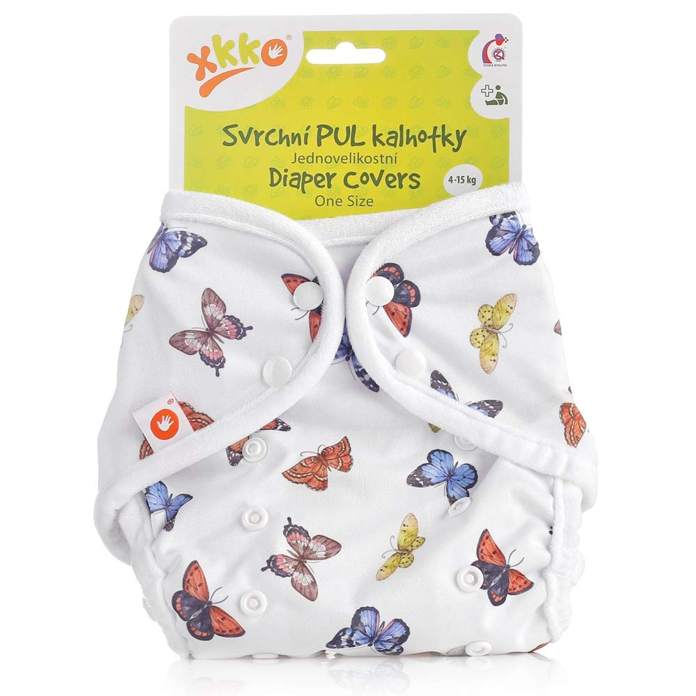 XKKO Overtrousers (PUL) – One Size (4-15 kg) – Butterflies