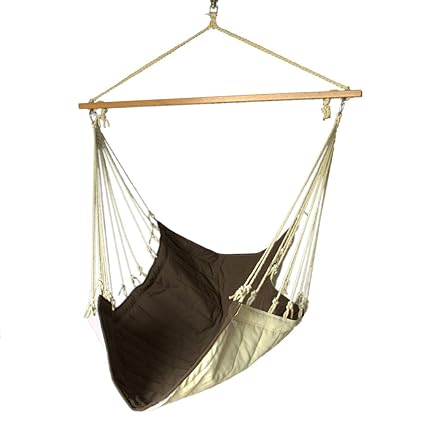Slack Jack Quilted Fabric Swing (Brown and White)