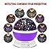 Night Lighting, 3 Modes Rotating Star Light Projector 4LED Romantic Night Lamp Projection, Cosmos Star Sky Moon Lamp Projector for Kids Baby Bedroom, Christmas Gifts BY Noza Tec (Purple)