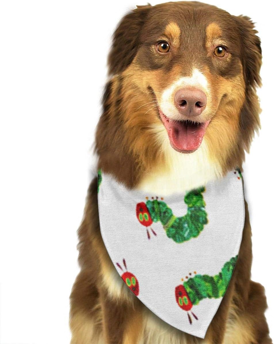 FRTSFLEE Dog Bandana Very Hungry Caterpillar Scarves Accessories Decoration for Pet Cats and Puppies