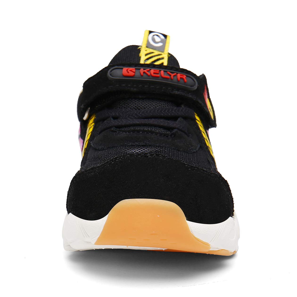 KELYR Little Kids Running Sport Shoes for Boys Sneakers Black