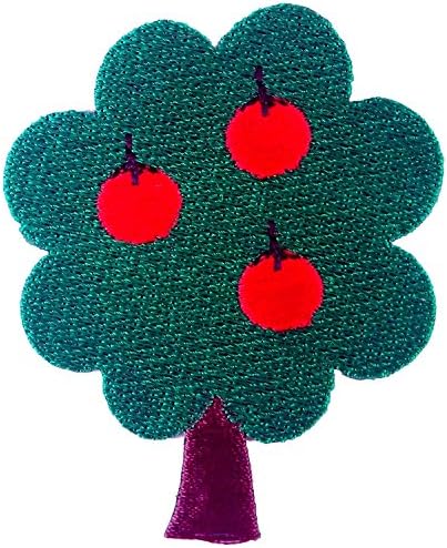 Apple Tree Embroidered Iron on Patch