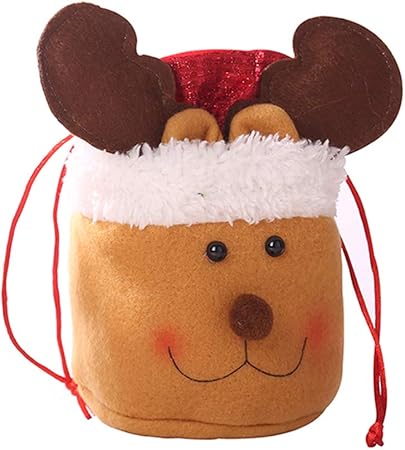 Immagini Natalizie Kawaii.Tinaa Kawaii Sacchetto Per Mele Natalizie Con Cordoncino 03 Amazon It Casa E Cucina