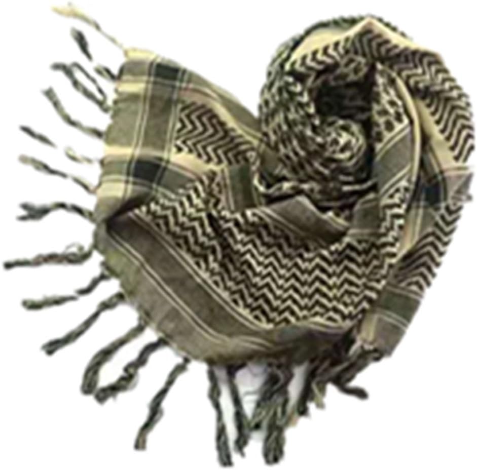 100% Cotton Military Shemagh Tactical Desert Head Neck Scarf Arab Wrap