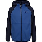 Under Armour boys Sim Softshell Hooded Jacket, Full Zipper Closure, Lightweight & Water-resistant