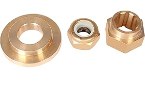 SouthMarine Boat Engine 8219321 Thrust Washer, 23-420911 Spacer, 11-40140 13914 Propeller Nut for Mercury 6HP 8HP 9.9HP 10HP 