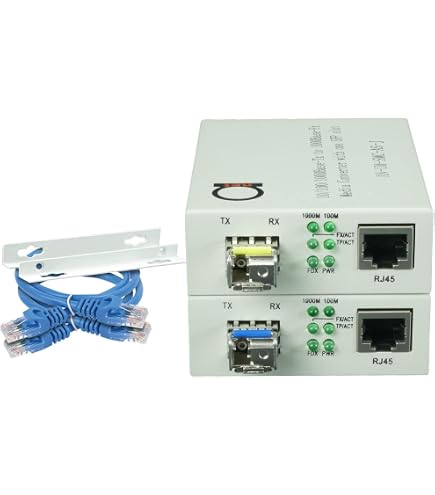 Amazon.com: GIGABIT ETHERNET (1000-MBPS) POE+ Media Converter - 10