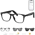 GetD Bluetooth Sunglasses for Men/Women, AI Translator, 11H Battery Life, Polarized Lens, UV Protection, Voice Control, Built-in Mic & Speakers, Smart Eyewear for Gaming Meeting Travel