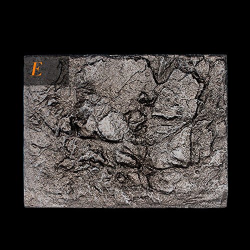 Wffo 3D Foam Rock Reptile Stone Aquarium Background Backdrop, Fish Tank Board Decor (E)