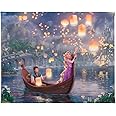 Thomas Kinkade Studios Disney Tangled Gallery Wrapped Canvas - Canvas Art | Frameless | Disney Princess Canvas Wall Art, Certificate of Authenticity Included, 8" x 10"