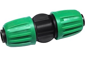 WZFLRUA 12 Pack 1/2 Inch Drip Irrigation Coupling (1/2" ID x 0.65" OD), Drip Line Irrigation Locked Barbed Coupler for 1/2'' Irrigation Tubing Anti Leak Irrigation System Coupling Fittings