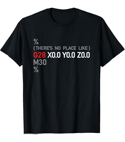 Amazon.com: CNC Machinist There's No Place Like G28 X0 Y0 Z0 T