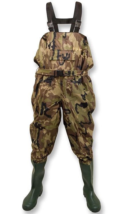 Michigan - Nylon-Wathose mit Gürtel - wasserdicht - Tarnfleck - Größen 39,5 - 47