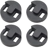 Cheerock 4-Pack Rubber Cello Practice Mute Round Tourte Style Black | snaps onto cello bridge, home quiet practice, beginner student , noise reduction silencer, orchestra training tool