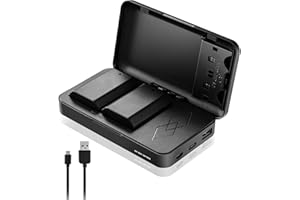 JYJZPB NP-FZ100 Battery and LED Dual Slot Charger Compatible for Sony A7iii, A7iv, A6700, A6600, FX3, FX30, ZV-E1, ZV-E10ii, 