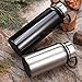 Aestar Thermos Double-walled Vacuum Insulated Stainless Steel Sports Water Bottle Travel Mug (silver, 1100 ml)