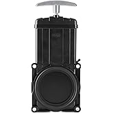 GLOBIZ 3 Inches RV Waste Valve with Metal Handle Black 1Pack(8025) | RV Gate Valve, Compatible with Most Brands of Sewer System, Body Plastic Molded UV-Resistant