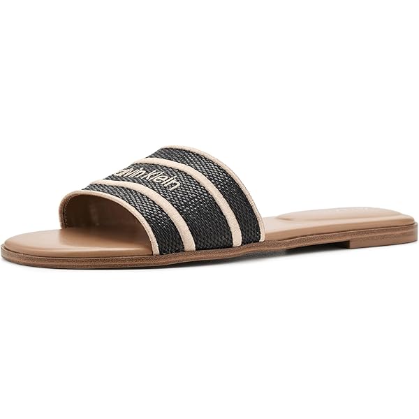 Sandale été Logo G Confortable GUESS Femme Hammi Sandale Plate, Noir 001, 37 EU Sandales Guess Tarishae