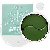 neos:lab Chill Down Gel Eye Mask 60ea (30pairs) - Cooling Hydrogel Eye Patch with Catechins, Arnica Flower, Vitamins, Caffeine for Relieving Tired Eye Area, Brightening, Reducing Eye Bags, Puffy Eye