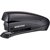 Bostitch Office Inspire 20 Sheet Stapler, One Finger, No Effort, Spring Powered Stapler, Black