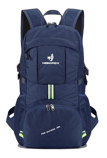 NEEKFOX Leichte Packable Reiserucksack Wanderrucksack, Tagesrucksack, 35L Faltbare Camping Rucksack, Utra leicht Outdoor Spor
