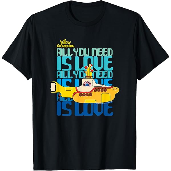 Amazon.com: The Beatles - Yellow Submarine Logo T-Shirt : Clothing