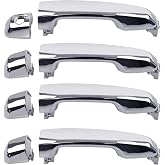 Gledewen Exterior Door Handle 4 PCS Front Rear Left Right | Compatible with 2009-2021 Toyota 4Runner Lexus GX460, Replaces# 69210-60100 69217-35050 69210-35180-B