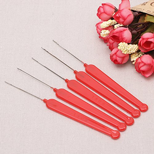 Hacloser 5Pcs/set Crochet Hook Latch Lock Needle Rug Making Knitting Interlock Craft Tool DIY