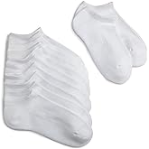 Jefferies Socks girls Seamless Sport Half Cushion Low Cut Socks 6 Pack