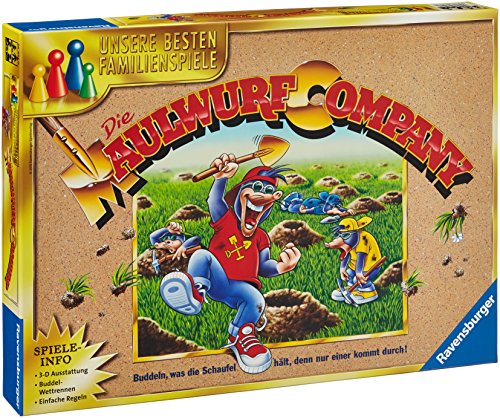 Ravensburger 26423 - Die Maulwurf Company - Familienspiel für Erwachsene und Kinder ab 8 Jahren, Ideal für Spieleabende mit Freunden oder der Familie für 1-4 Spieler
