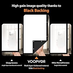 72 Inch Projector Screen Outdoor: VOOPVOR Upgraded