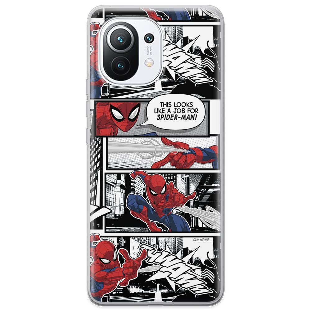 ERT GROUP mobile phone case for Xiaomi 11 original and officially Licensed Marvel pattern Spider Man 001 optimally adapted to the shape of the mobile phone, case made of TPU — image 1