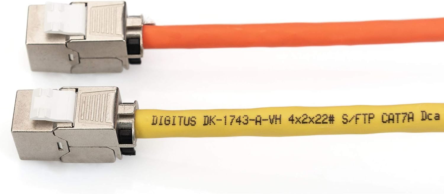 Digitus Keystone module Cat-6A Shielded, 24 pieces, RJ45 socket, 500 MHz 10GBase-T, AWG 26-22, Design compatible - Image 4