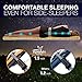 Self Inflating Sleeping Pad Lightweight - Compact Foam Padding Waterproof Inflatable Mat - Best for Camping Hiking Backpacking - Thick 1.5 Inch for Comfortable Sleep - Insulated Camping Mattress