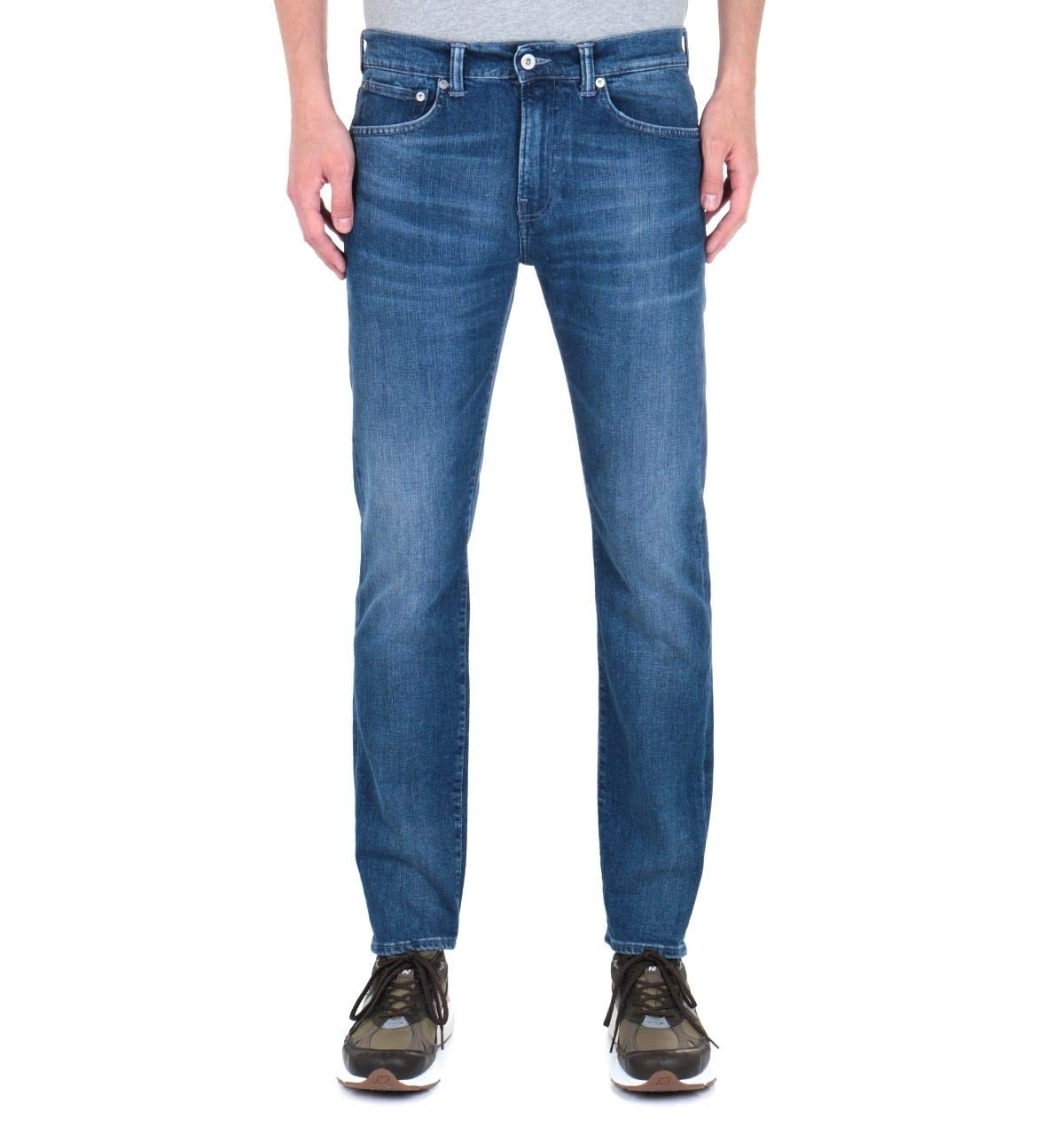 Edwin ED-80 CS Braxton Blue Denim Birger Wash Slim Tapered Jeans