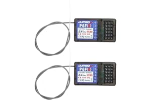 （2PCS ） DUMBORC P6FG 2.4G 6 Channel Gyro Inside Receiver for RC Car Boat Used for DUMBORC X4 X6 Transmitter
