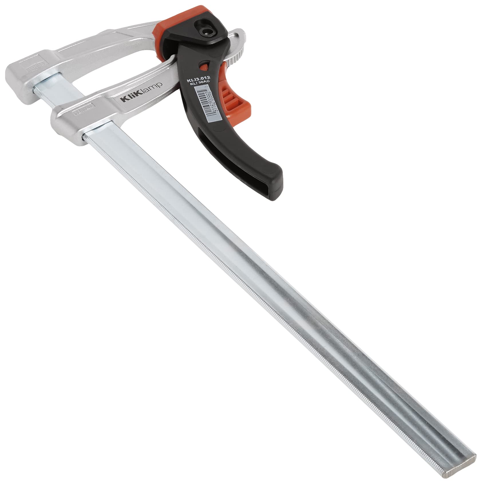 Bessey KLI3.012 12 in. Ratchet Action Lever Clamp KliKlamp Series, Silver