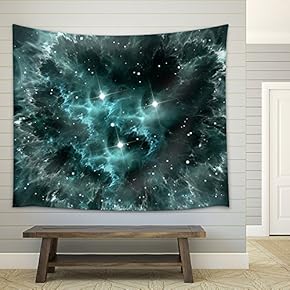 Space Nebula - Fabric Wall Tapestry Home Decor - 51x60 inches
