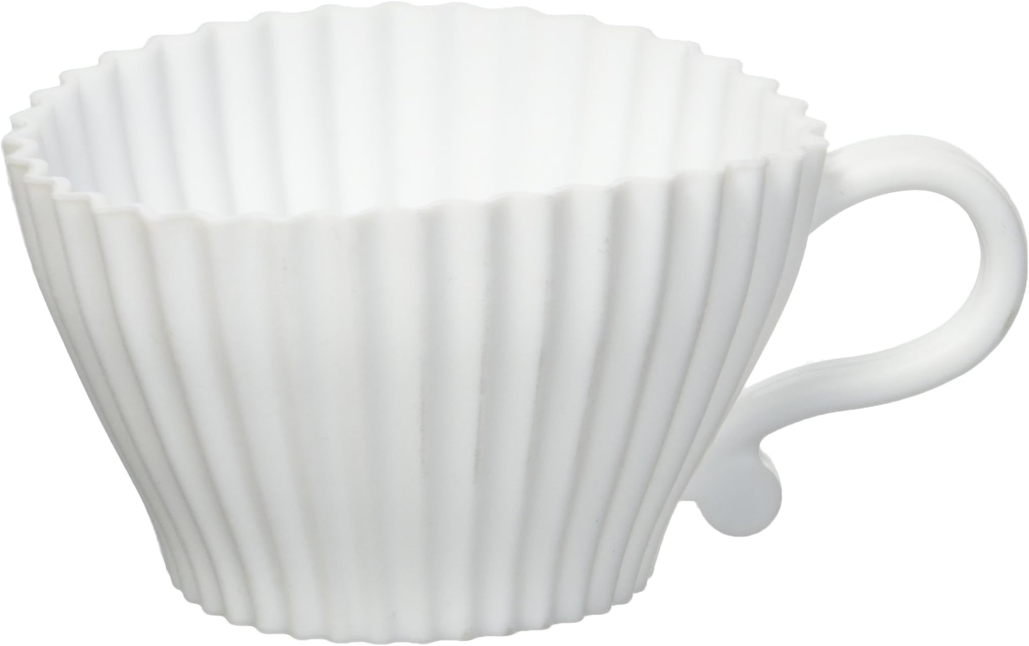 Cake Pops CUPCAKETEA Cupcake Tea Set with 4 Silicone Cupcake Pans with Saucers, Multicolored