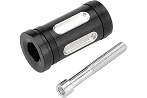 VG MOTO Motorcycle Shifter Peg Gear Shift Lever CNC Billet Foot Pegs Replacement for Harley Davidson Touring Softail Dyna Sportster Street Glide Road (Black-D,1pcs)